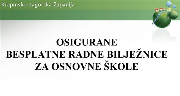 Županija zajedno s općinama i gradovima osigurala besplatne radne bilježnice za OŠ
