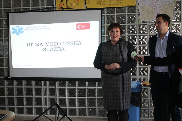 Edukacija učenika SŠ Krapina o radu službe hitne medicinske pomoći