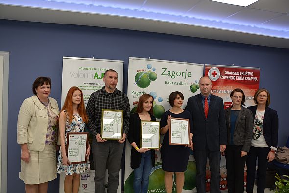Dodijeljena priznanja i zahvalnice najboljim volonterima u 2015. godini