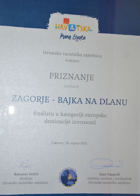Zagorje, bajka na dlanu među top pet destinacija u izboru za europsku destinaciju izvrsnosti