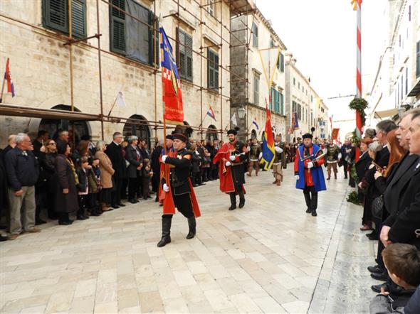 Keglevićeva straža na Festi sv. Vlaha u Dubrovniku