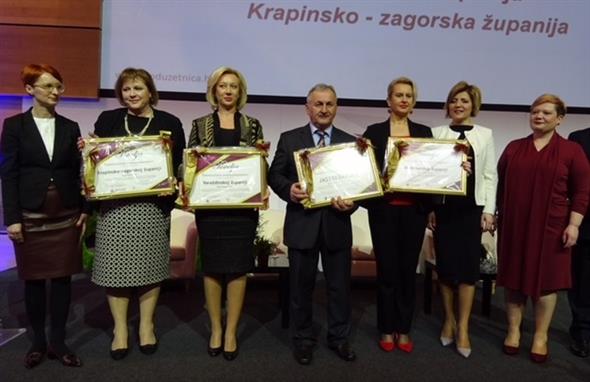 KZŽ proglašena Županijom prijateljem ženskog poduzetništva