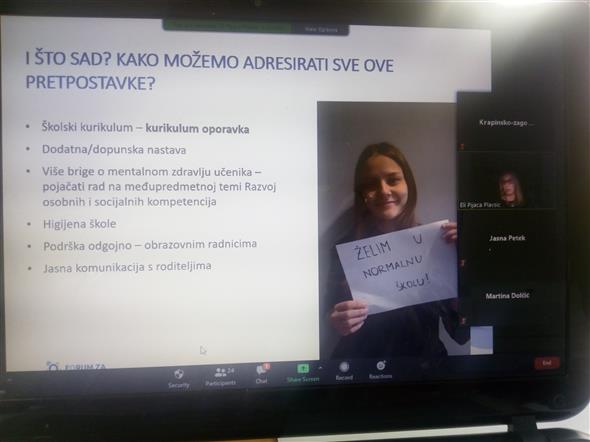Održano online predavanje o boravku u školama u koronakrizi
