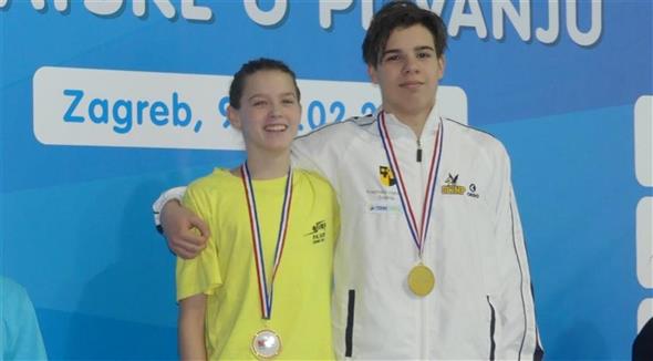 Patrik Erceg i Jana Pavalić državni kadetski prvaci u plivanju
