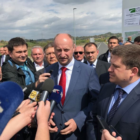 Župan Kolar na otvaranju prve dionice spojne ceste Zabok – Krapina