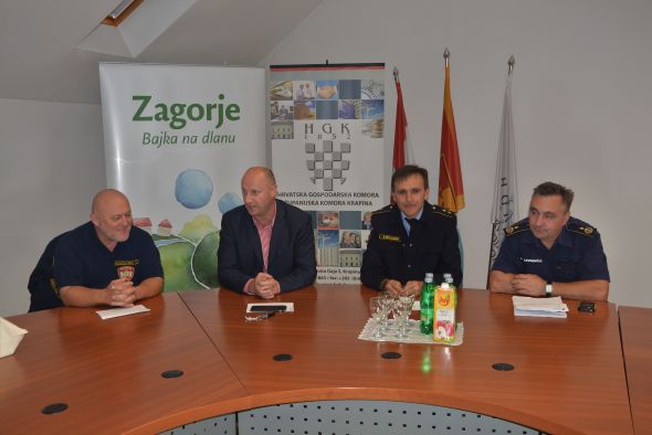 Prijem za zagorske vatrogasce koji su sudjelovali u gašenju požara velikih razmjera na Jadranu