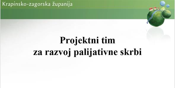 Sastanak Projektnog tima za razvoj palijativne skrbi
