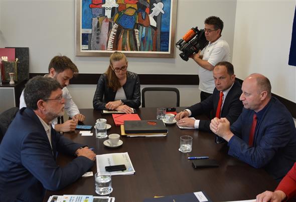 Župan Kolar primio hrvatskog zastupnika u europskom parlamentu Tonina Piculu