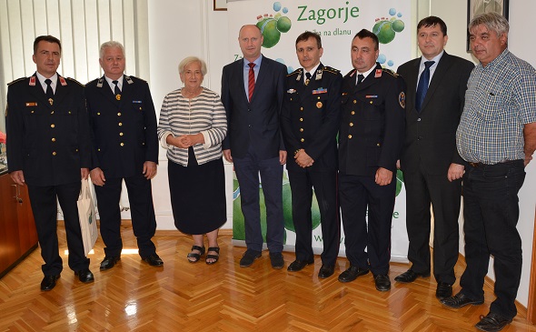 Župan Kolar primio novo vodstvo zagorskih vatrogasaca