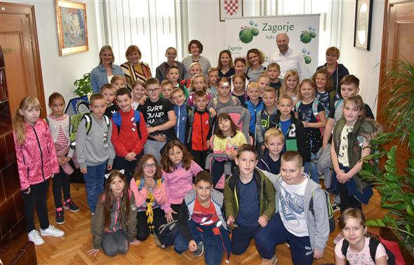 Županiju posjetili učenici iz OŠ Klanjec i OŠ Kumrovec